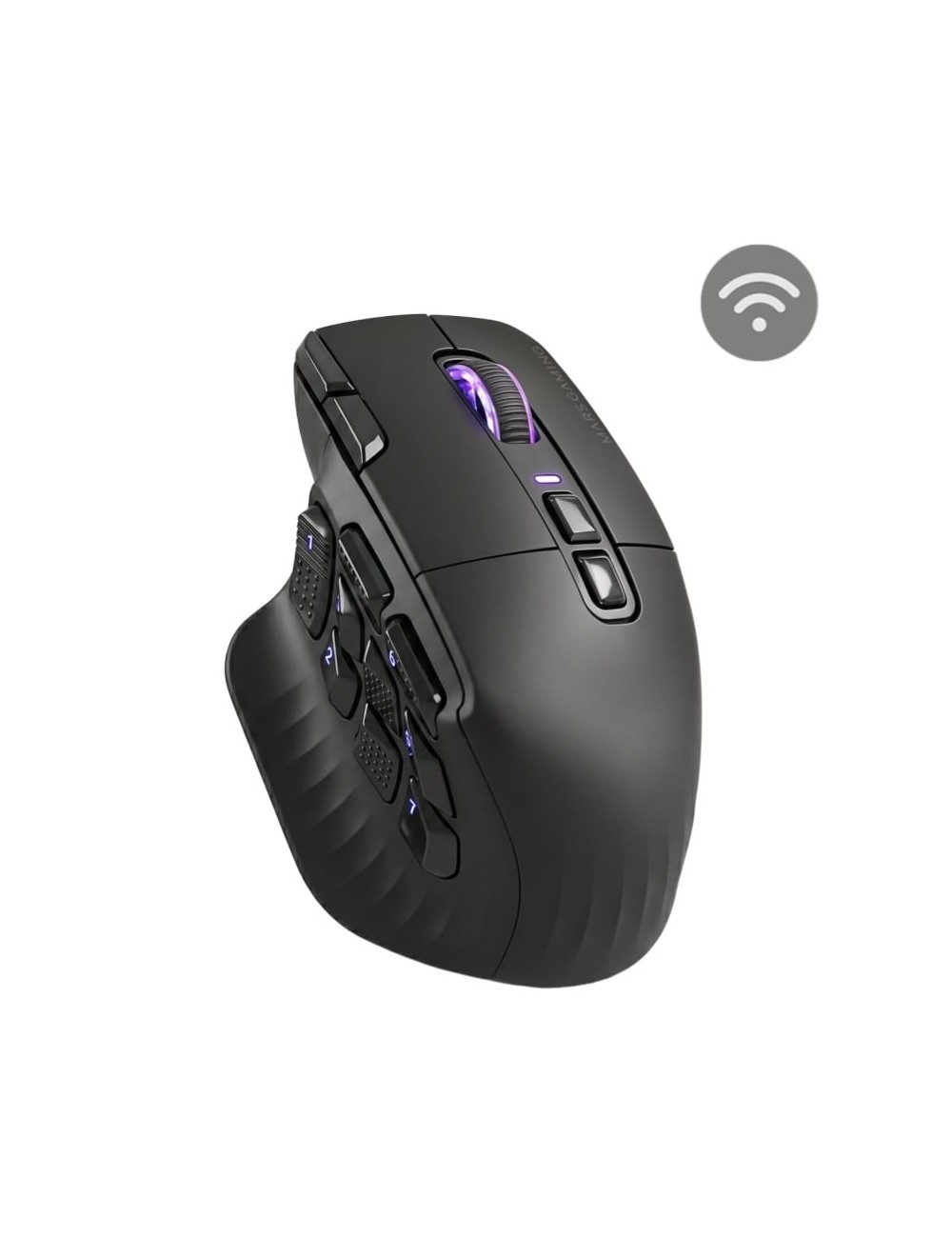 Ratón Gaming Mars Gaming MMW-HEX16/ Batería Recargable/ Hasta 24000 DPI
