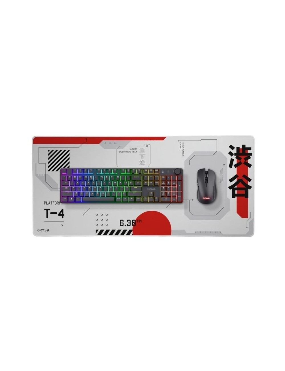 Alfombrilla Trust Gaming GXT 759 XXL/ 900 x 400 x 3mm/ Blanca