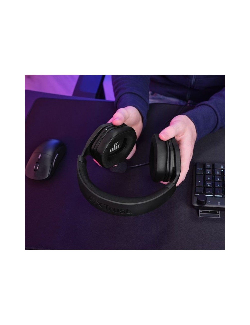 Auriculares Gaming con Micrófono Trust Gaming GXT 492 Carus/ Jack 3.5/ Negros
