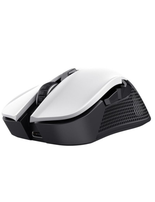 Ratón Gaming Inalámbrico Trust Gaming GXT 923W YBAR/ Batería recargable/ Hasta 7200 DPI/ Blanco