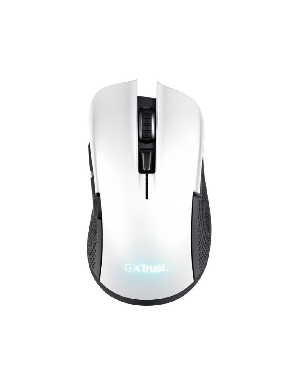 Ratón Gaming Inalámbrico Trust Gaming GXT 923W YBAR/ Batería recargable/ Hasta 7200 DPI/ Blanco