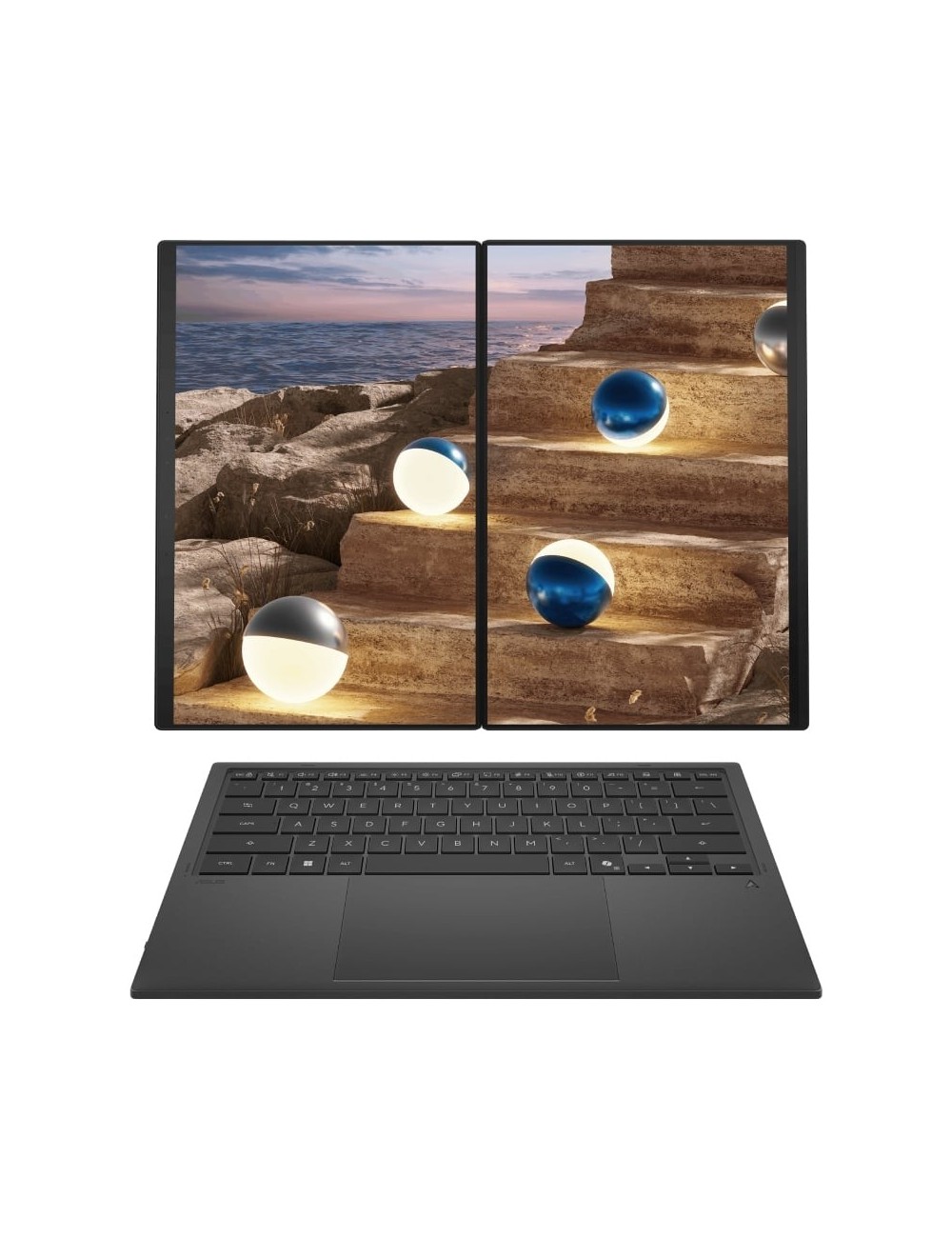 Portátil Convertible Asus ZenBook Duo OLED UX8407AA-SN504W Intel Core Ultra 9-386H/ 32GB/ 1TB SSD/ 14' Táctil/ Win11