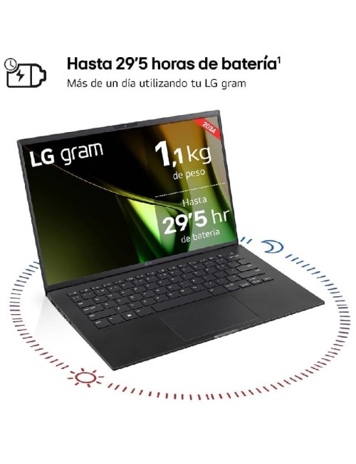 Portátil LG Gram 14ZB90S-G.AX55BN Intel Core Ultra 5-115U/ 16GB/ 512GB SSD/ 14'/ Sin Sistema Operativo