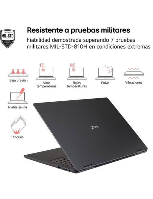 Portátil LG Gram 16Z90TL-V.AZ85BN Intel Core Ultra 7-258V/ 32GB/ 512GB SSD/ 16'/ Win11 Pro