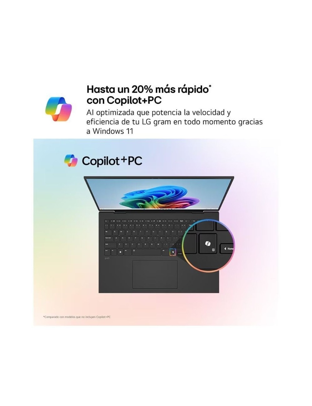 Portátil LG Gram Pro 16Z90TS-G.AU99BN Intel Core Ultra 9-288V/ 32GB/ 1TB SSD/ 16'/ Win11