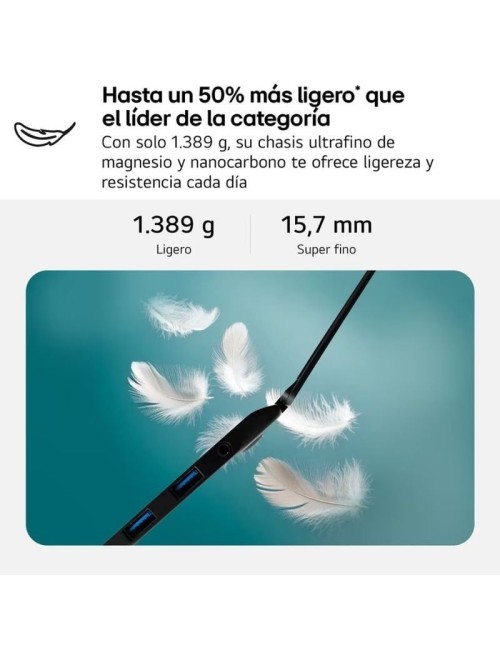 Portátil LG Gram 17Z90TL-G.AU88BN Intel Core Ultra 7-258V/ 32GB/ 1TB SSD/ 17'/ Win11