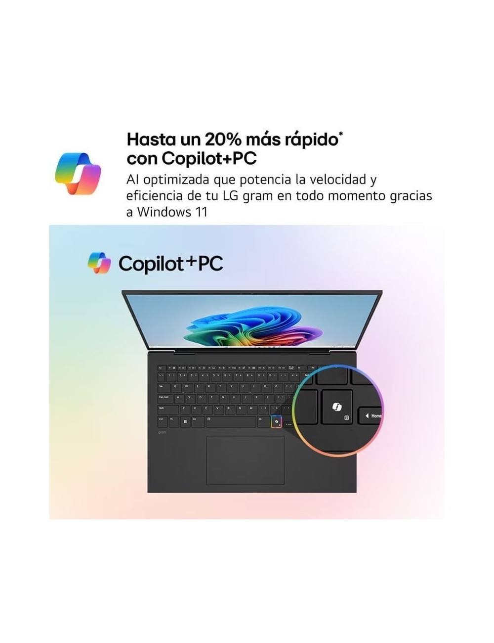 Portátil LG Gram 17Z90TL-G.AU88BN Intel Core Ultra 7-258V/ 32GB/ 1TB SSD/ 17'/ Win11