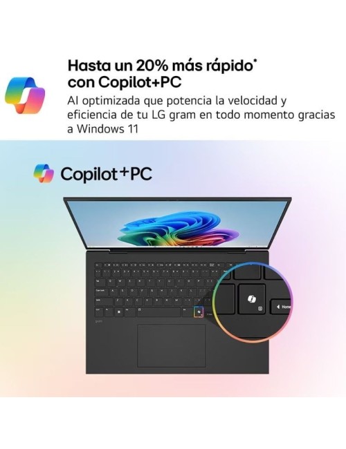 Portátil LG Gram 17Z90TL-G.AU88BN Intel Core Ultra 7-258V/ 32GB/ 1TB SSD/ 17'/ Win11
