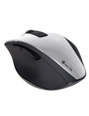 Ratón Inalámbrico NGS Bow/ Hasta 1600 DPI/ Blanco