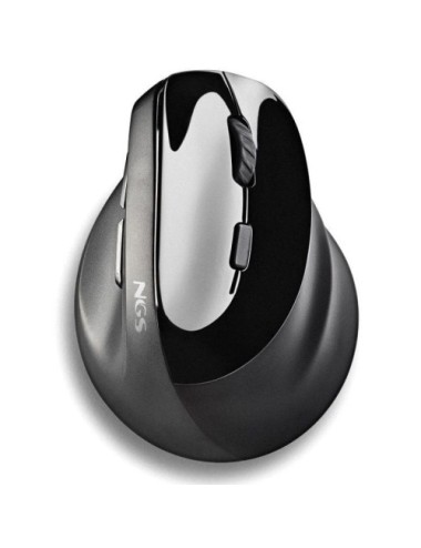 Ratón Vertical Inalámbrico NGS EVO Moksha/ Batería recargable/ Hasta 2400 DPI