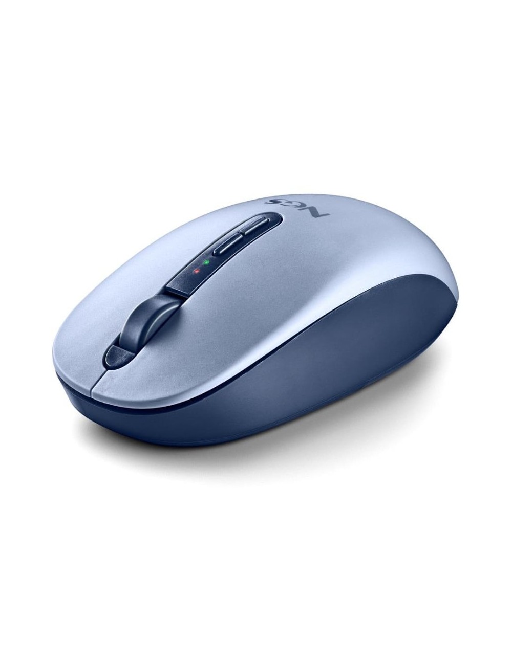 Ratón Ergonómico Inalámbrico NGS Fog Dual FOGDUALBLUE Silencioso/ Hasta 1600 DPI/ Azul