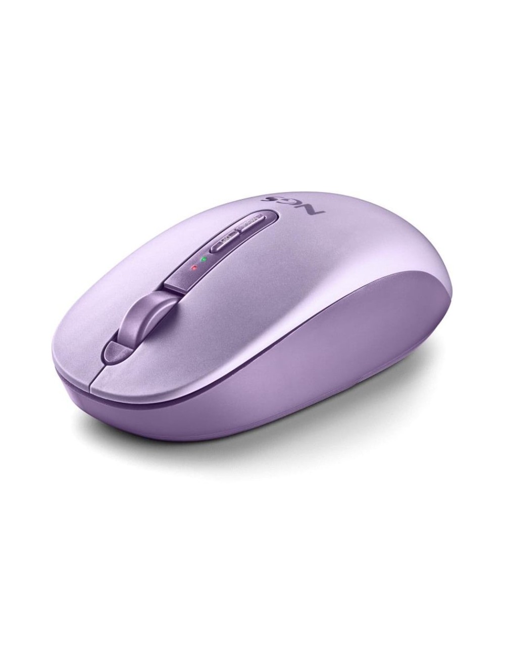 Ratón Ergonómico Inalámbrico NGS Fog Dual FOGDUALPURPLE Silencioso/ Hasta 1600 DPI/ Púrpura