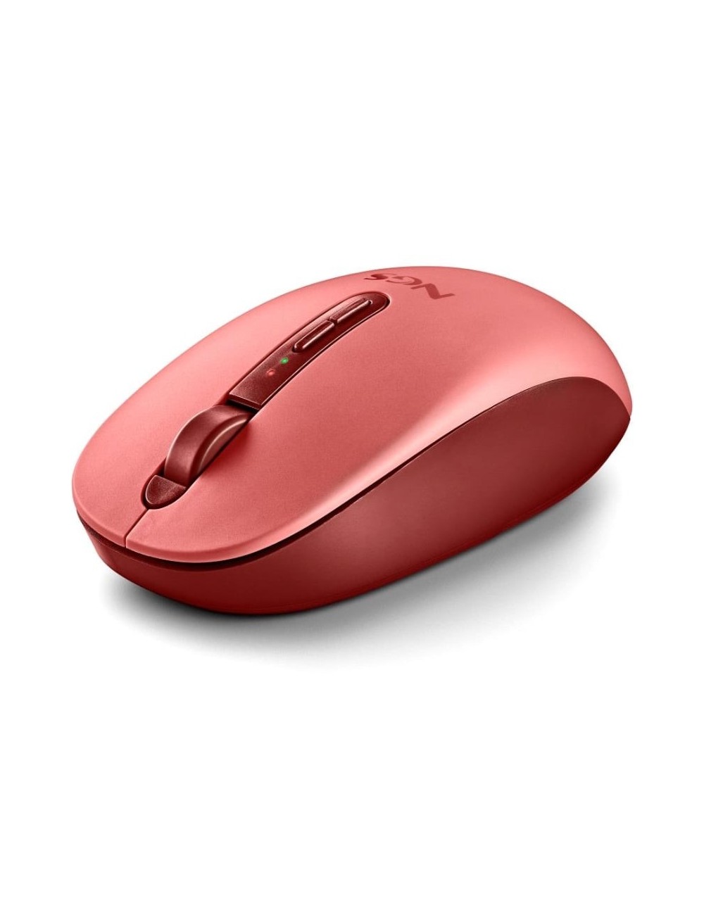 Ratón Ergonómico Inalámbrico NGS Fog Dual FOGDUALRED Silencioso/ Hasta 1600 DPI/ Rojo