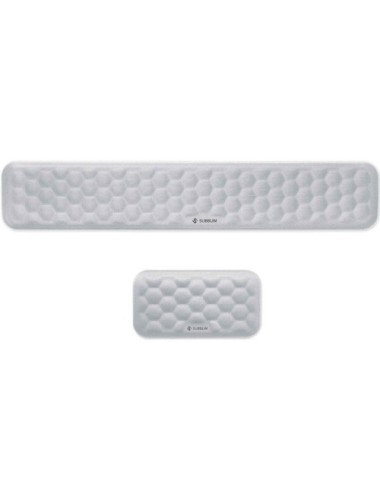 Pack de 2 Reposamuñecas Subblim Ergo AirPadding/ Plateadas