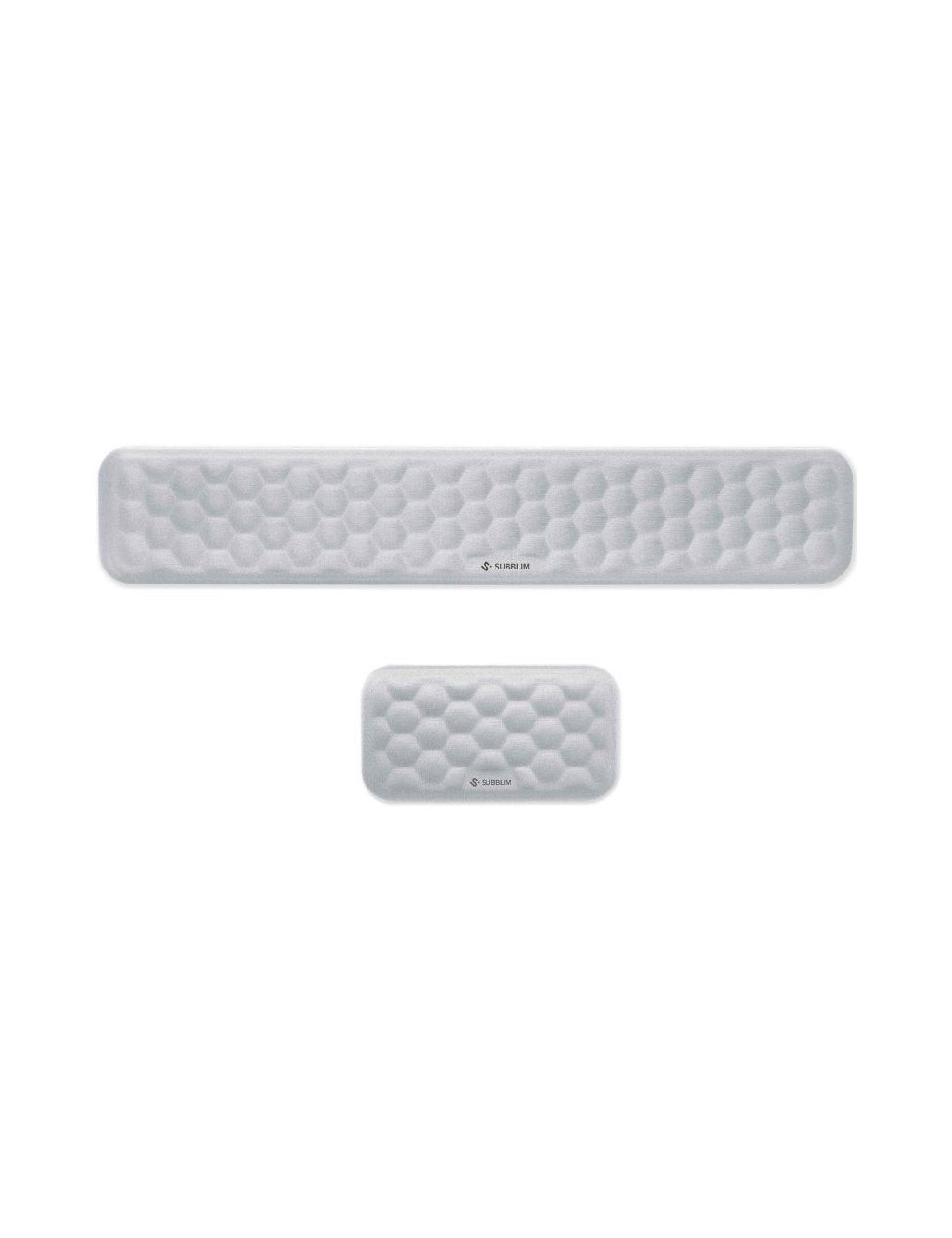 Pack de 2 Reposamuñecas Subblim Ergo AirPadding/ Plateadas
