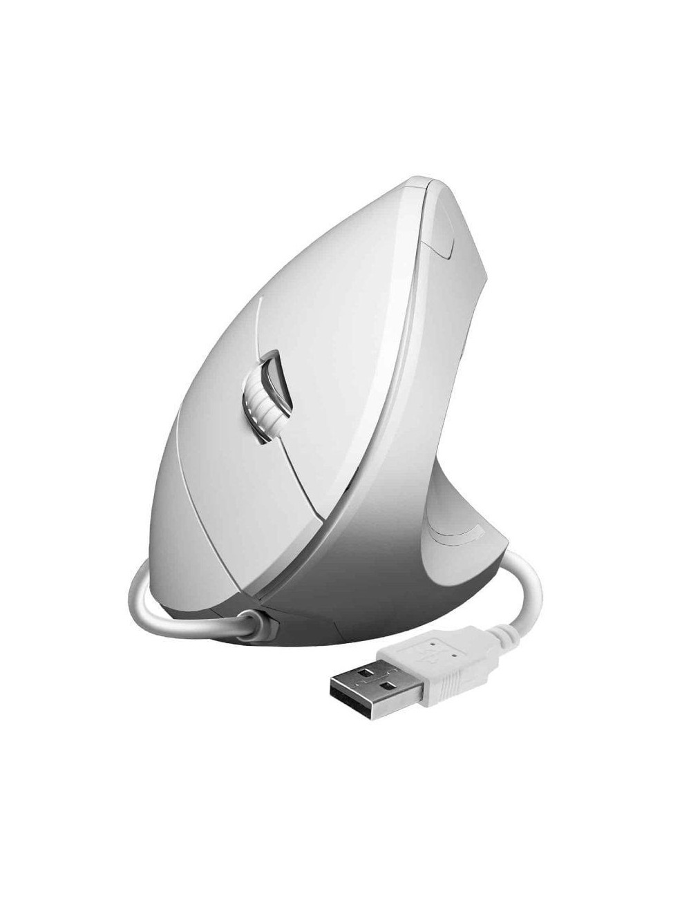 Ratón Vertical Subblim Glide Vertical Ergo Wired/ Hasta 1600 DPI/ Blanco