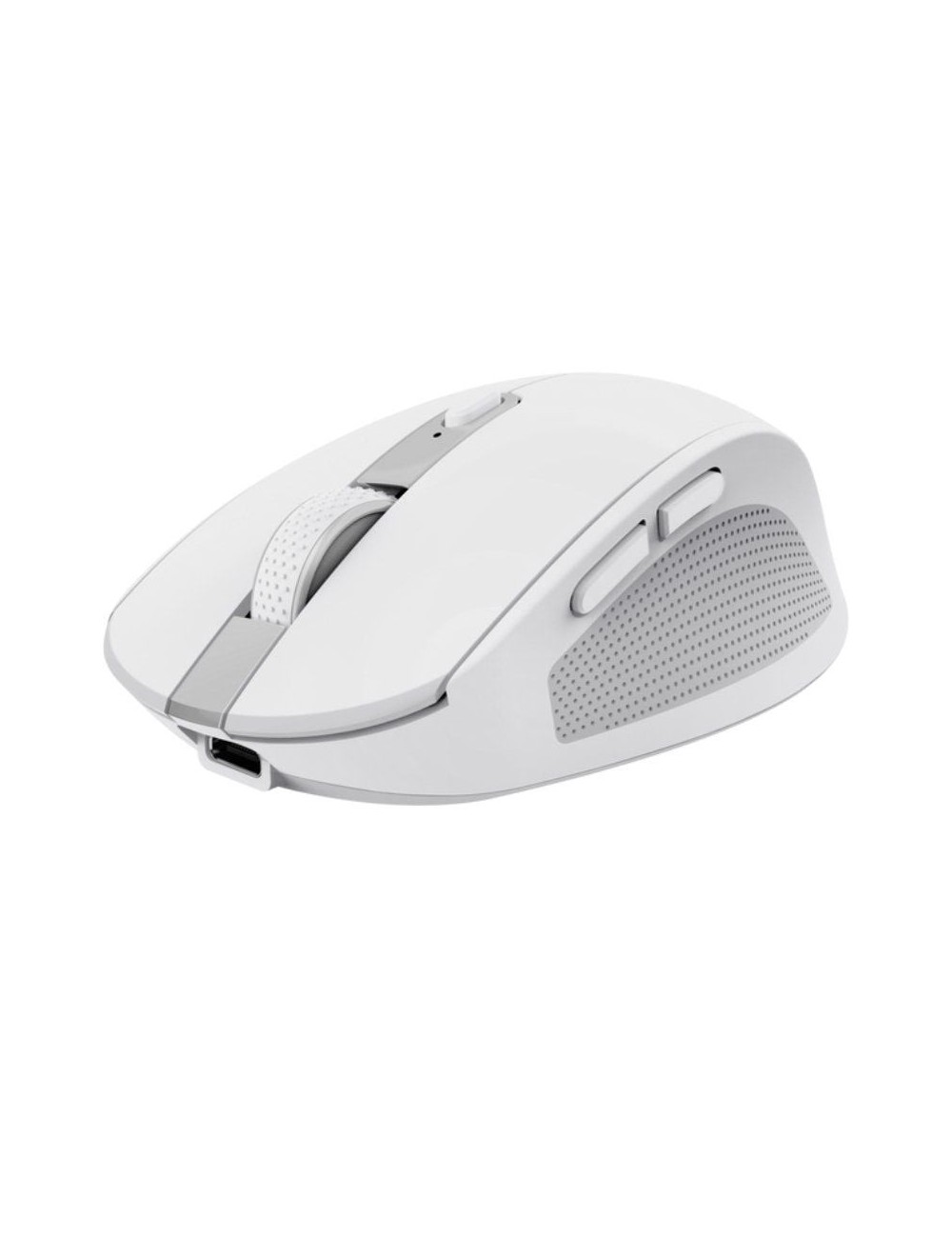 Ratón Inalámbrico Trust Ozaa Compact Wireless/ Batería recargable/ Hasta 3200 DPI/ Blanco