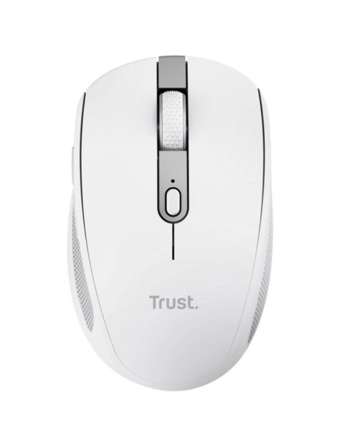 Ratón Inalámbrico Trust Ozaa Compact Wireless/ Batería recargable/ Hasta 3200 DPI/ Blanco