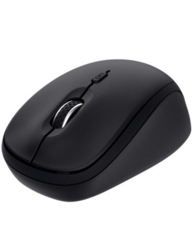 Ratón Mini Inalámbrico Trust Yvi+ Multidispositivo/ Hasta 1600 DPI/ Negro