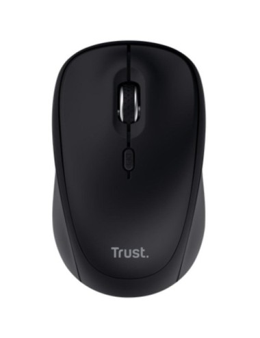 Ratón Mini Inalámbrico Trust Yvi+ Multidispositivo/ Hasta 1600 DPI/ Negro