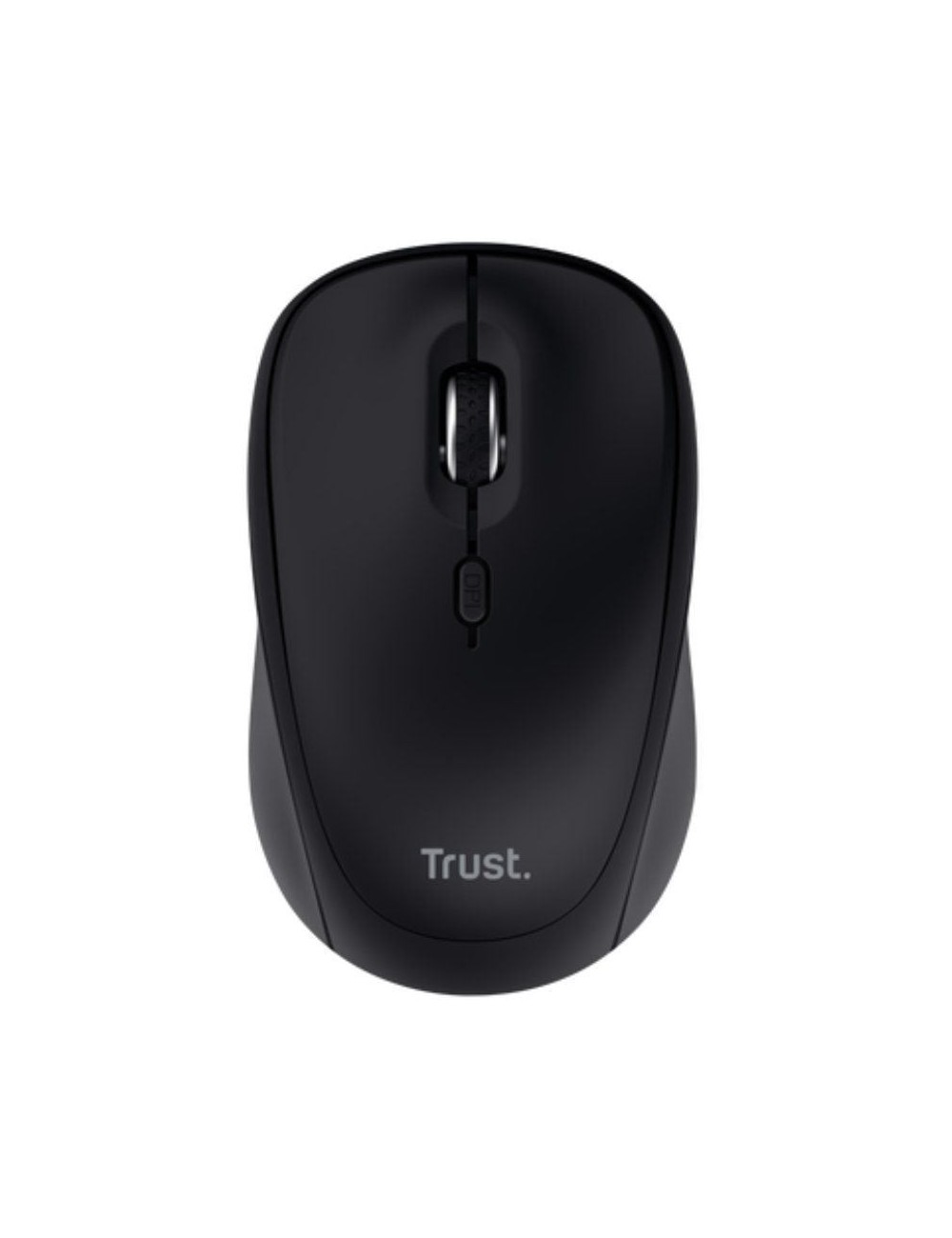 Ratón Mini Inalámbrico Trust Yvi+ Multidispositivo/ Hasta 1600 DPI/ Negro