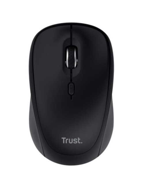 Ratón Mini Inalámbrico Trust Yvi+ Multidispositivo/ Hasta 1600 DPI/ Negro