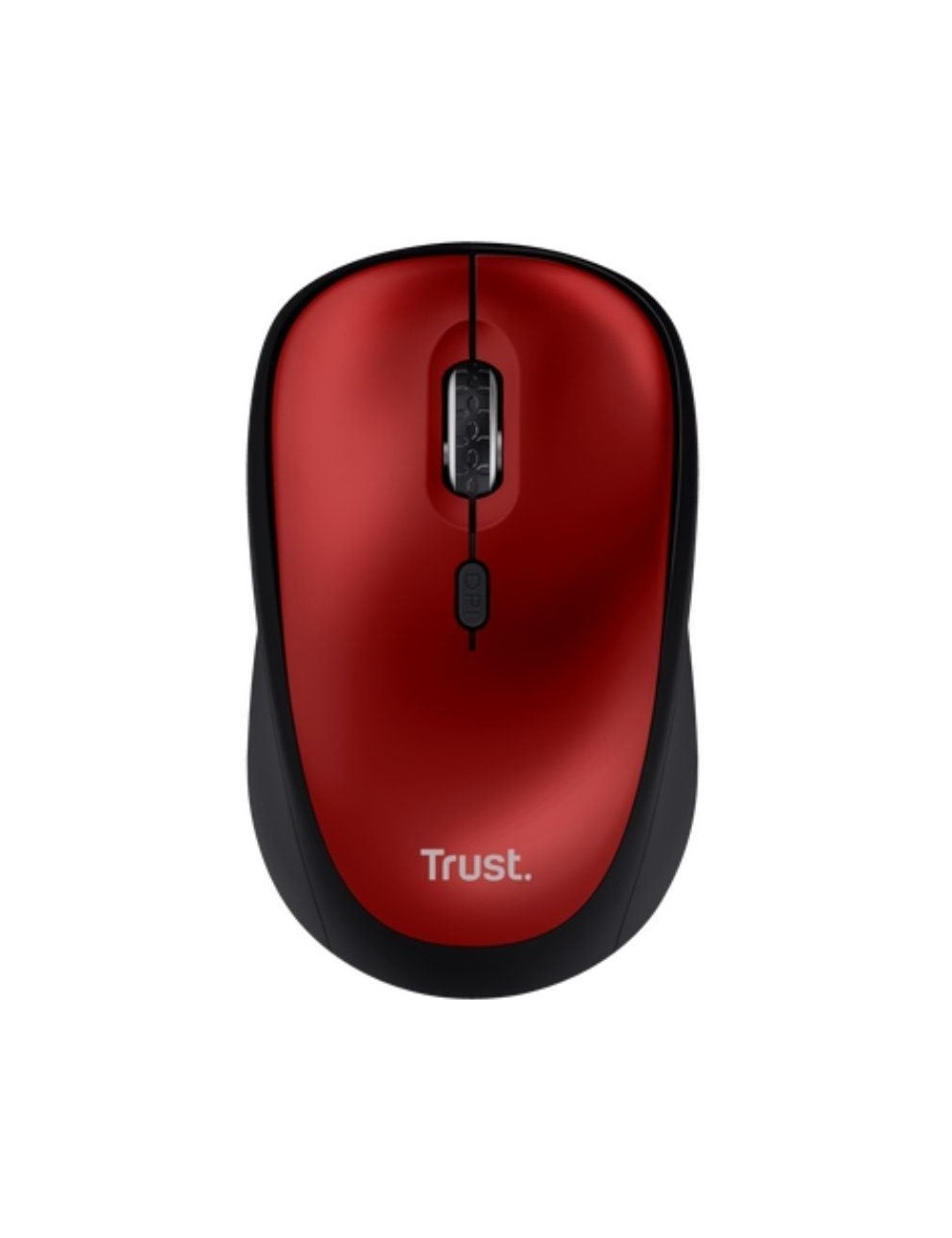 Ratón Mini Inalámbrico Trust Yvi+ Silent/ Hasta 1600 DPI/ Rojo