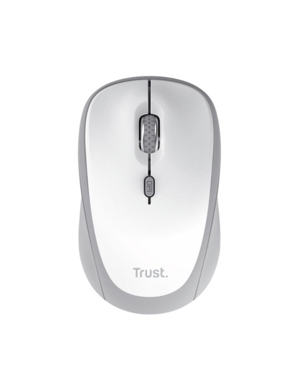 Ratón Mini Inalámbrico Trust Yvi+ Multidispositivo/ Hasta 1600 DPI/ Blanco