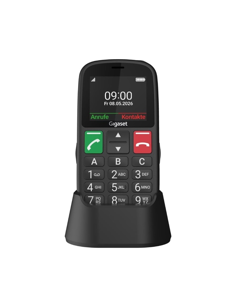 Teléfono Móvil Gigaset GL30 para Personas Mayores/ 4G/ Negro