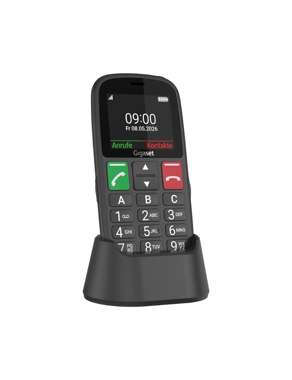 Teléfono Móvil Gigaset GL30 para Personas Mayores/ 4G/ Negro