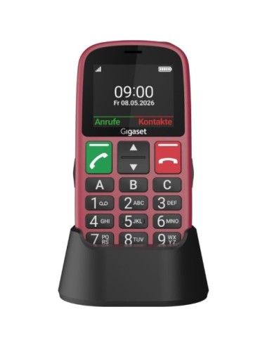 Teléfono Móvil Gigaset GL30 para Personas Mayores/ 4G/ Rojo