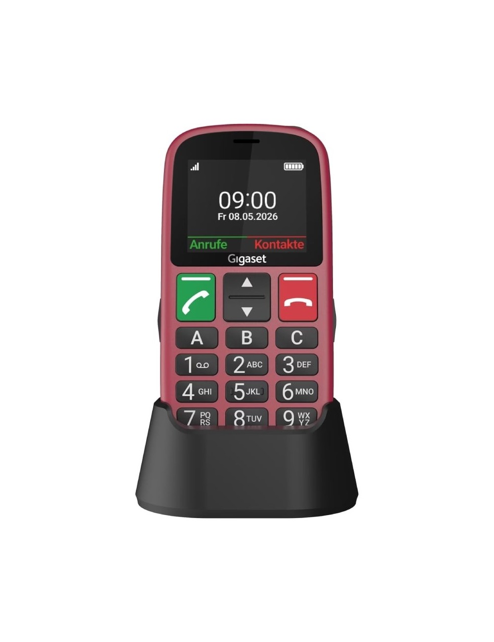 Teléfono Móvil Gigaset GL30 para Personas Mayores/ 4G/ Rojo