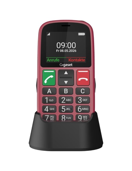 Teléfono Móvil Gigaset GL30 para Personas Mayores/ 4G/ Rojo