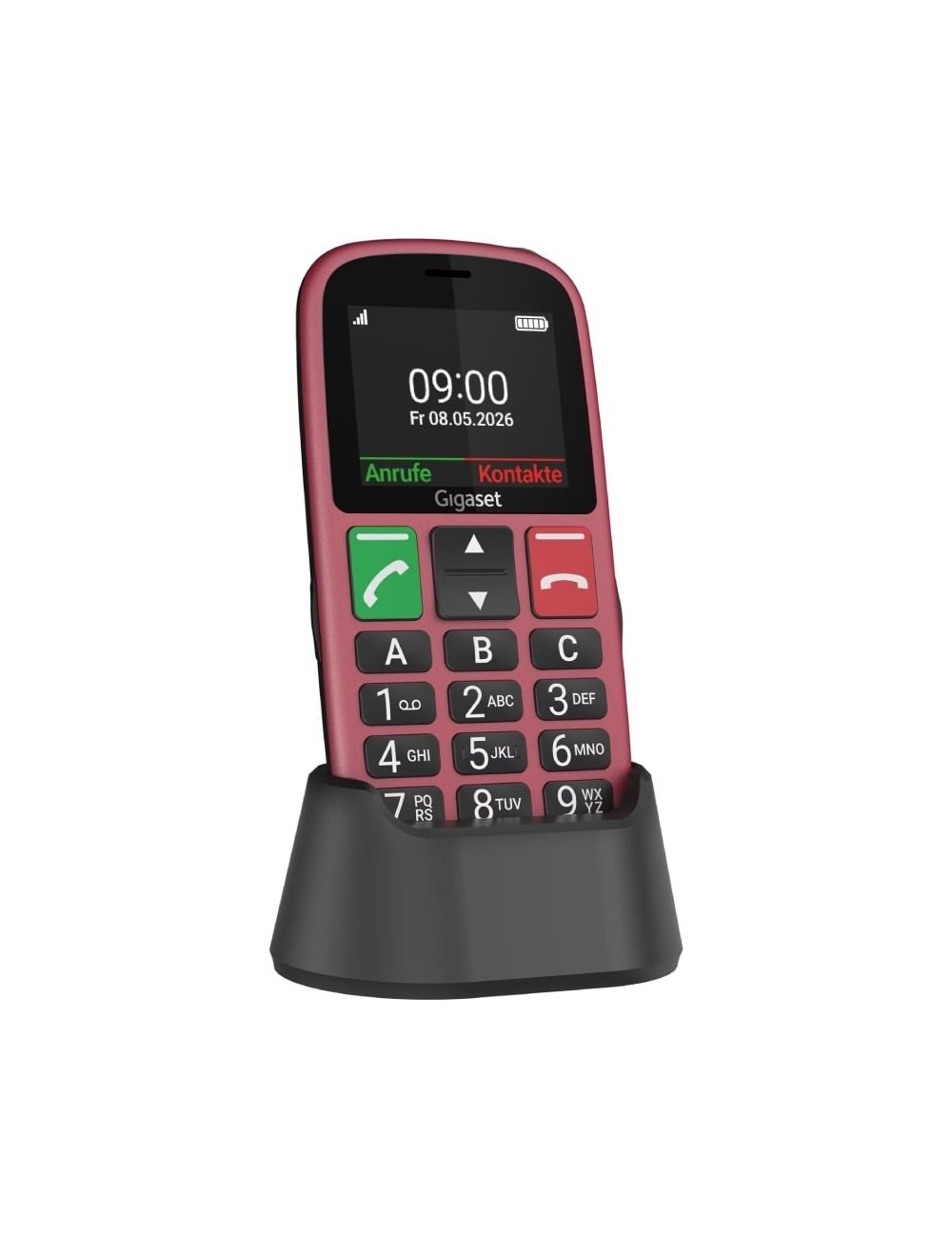 Teléfono Móvil Gigaset GL30 para Personas Mayores/ 4G/ Rojo