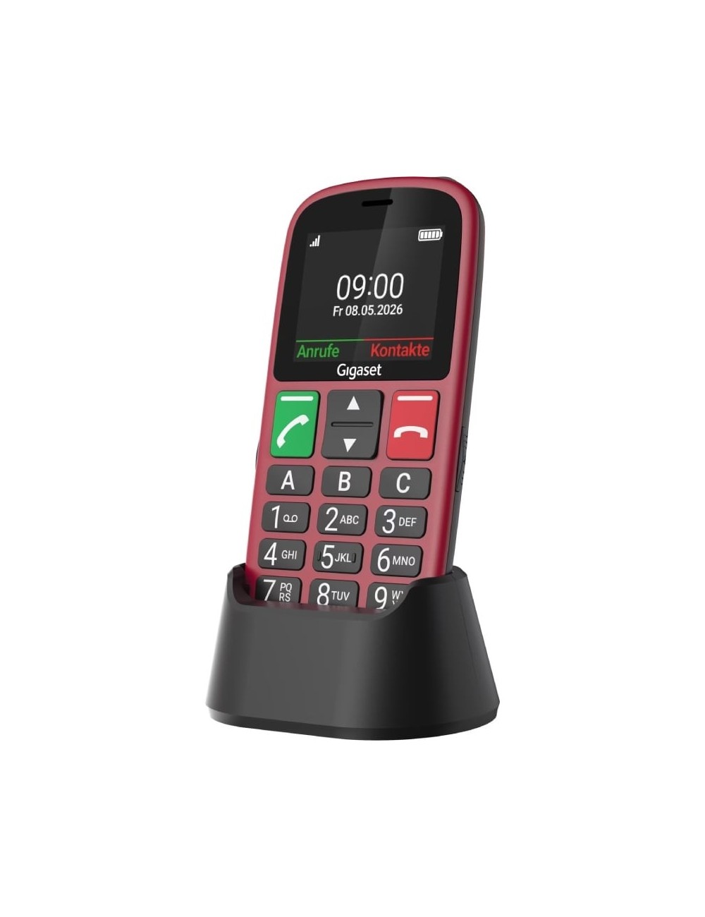Teléfono Móvil Gigaset GL30 para Personas Mayores/ 4G/ Rojo
