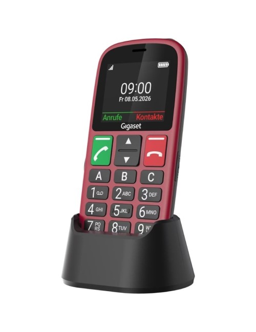 Teléfono Móvil Gigaset GL30 para Personas Mayores/ 4G/ Rojo