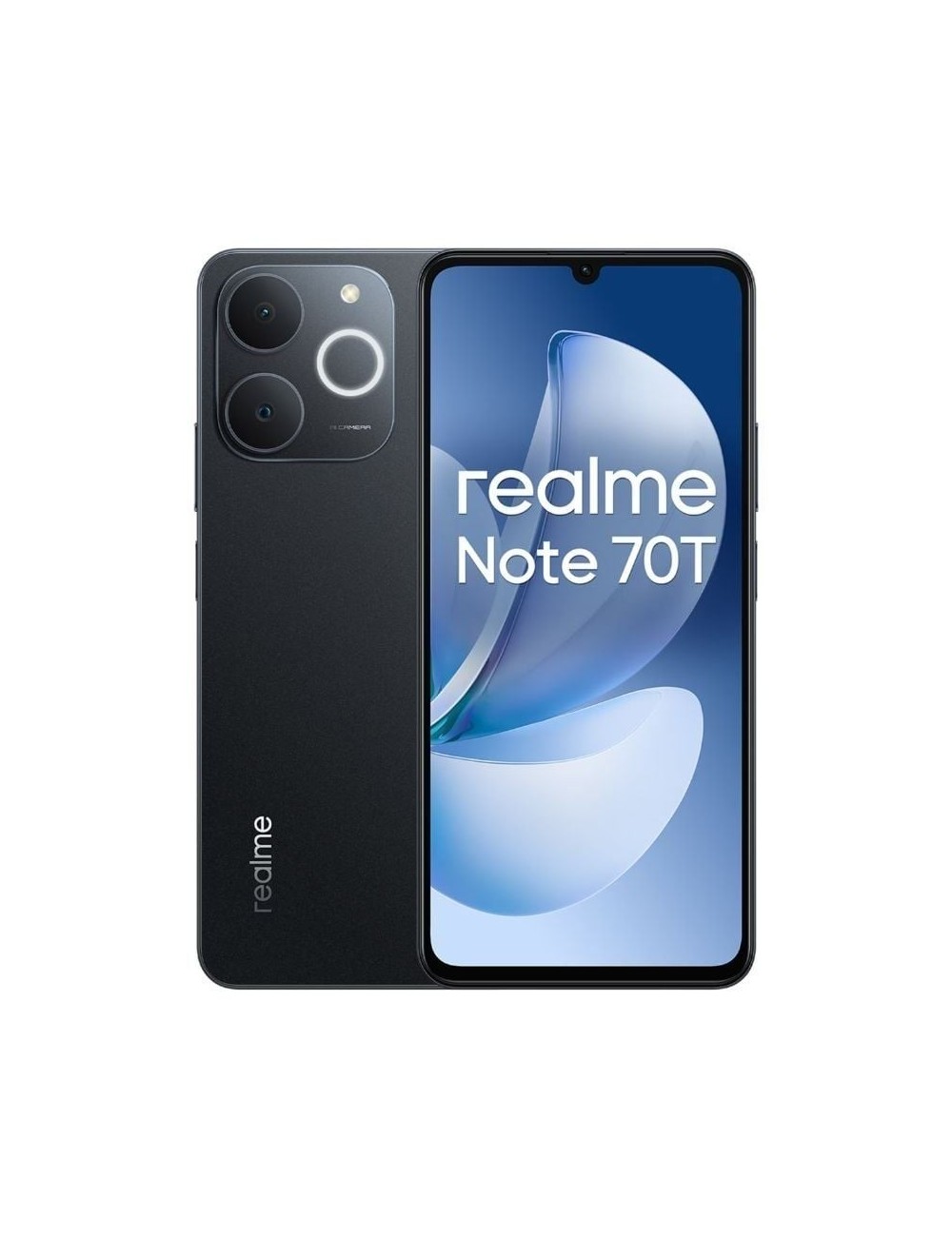 Smartphone Realme Note 70T 4GB/ 128GB/ 6.74'/ Negro Obsidiana