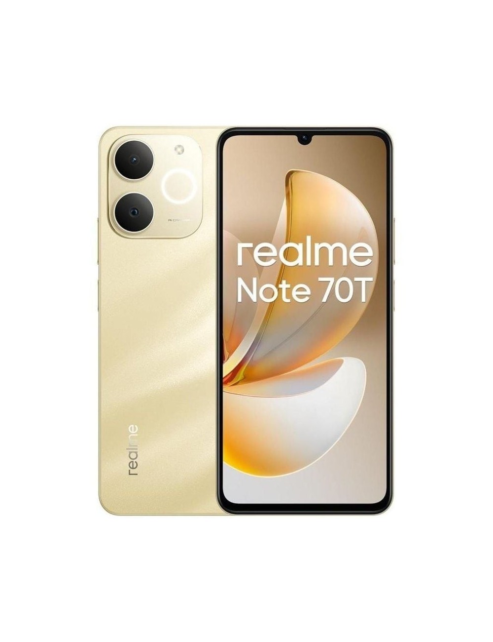 Smartphone Realme Note 70T 4GB/ 256GB/ 6.74'/ Dorado Playa