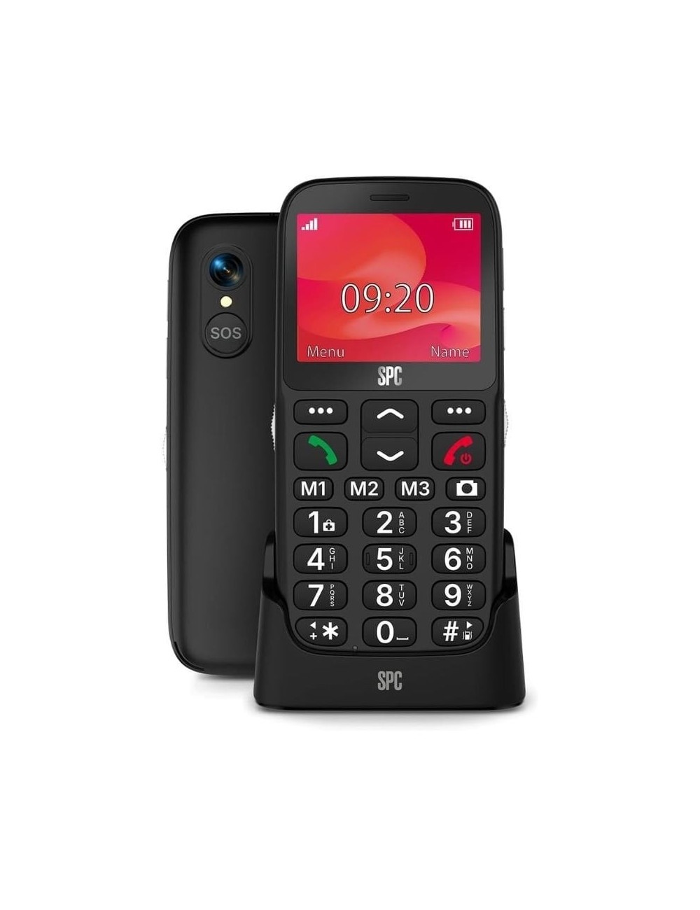 Teléfono Móvil SPC Polaris Pure para Personas Mayores/ 4G/ Negro
