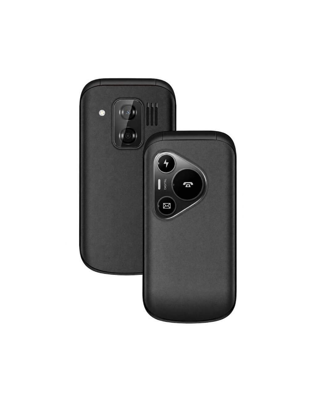 Teléfono Móvil Sunstech CELT24 para Personas Mayores/ Negro