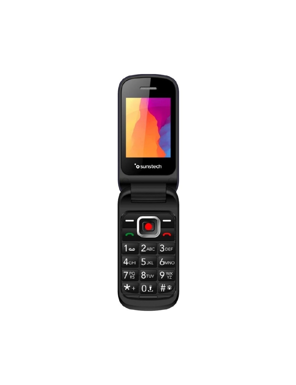 Teléfono Móvil Sunstech CELT24 para Personas Mayores/ Negro