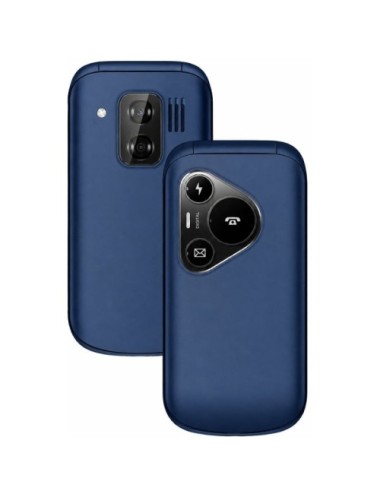 Teléfono Móvil Sunstech CELT24 para Personas Mayores/ Azul