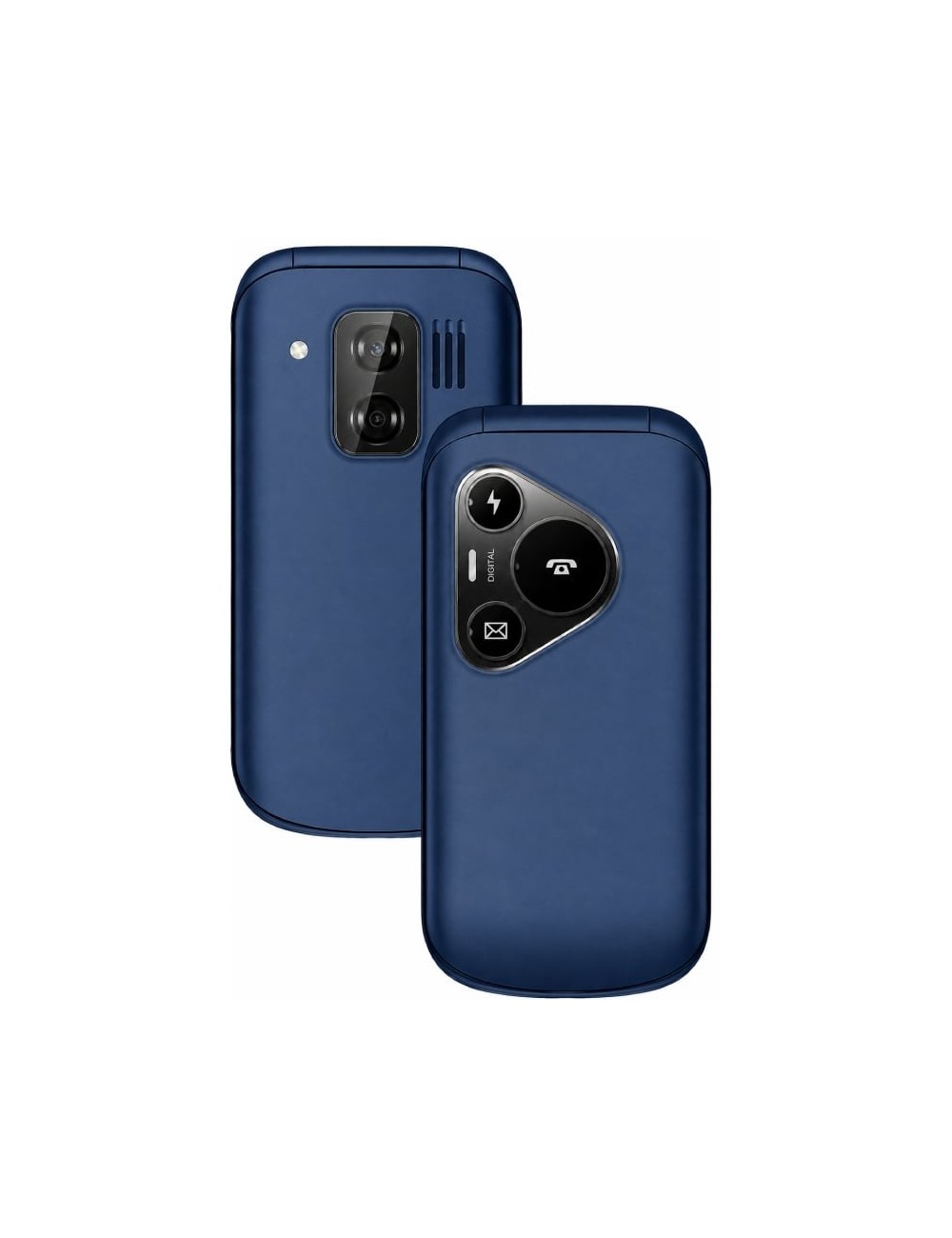 Teléfono Móvil Sunstech CELT24 para Personas Mayores/ Azul