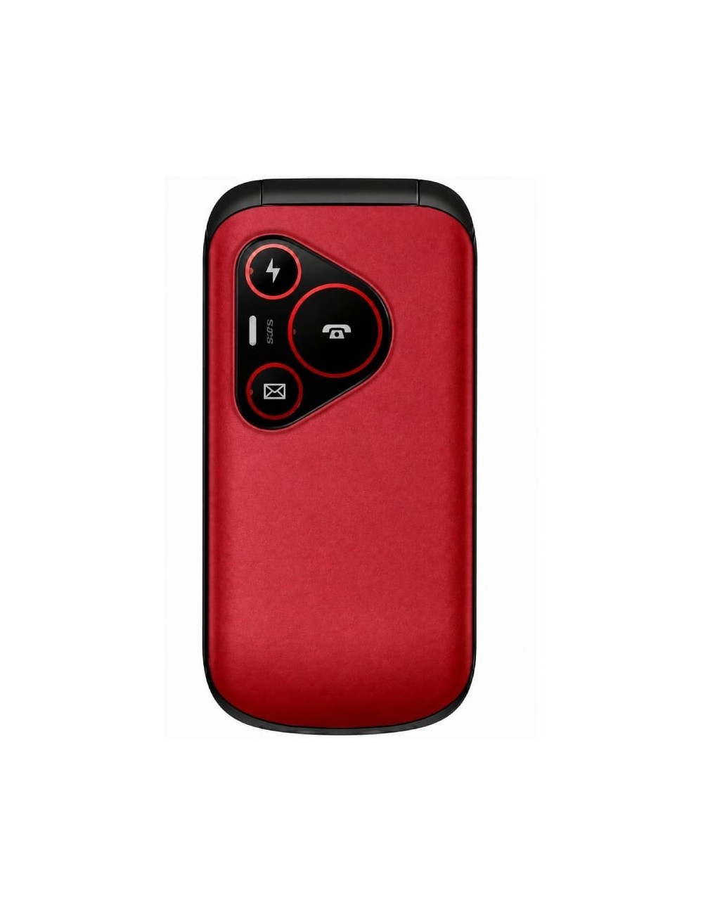 Teléfono Móvil Sunstech CELT24 para Personas Mayores/ Rojo