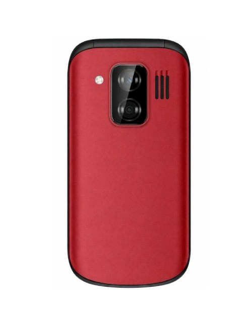 Teléfono Móvil Sunstech CELT24 para Personas Mayores/ Rojo