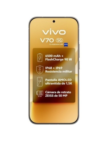 Smartphone Vivo V70 8GB/ 256GB/ 6.59'/ 5G/ Gris