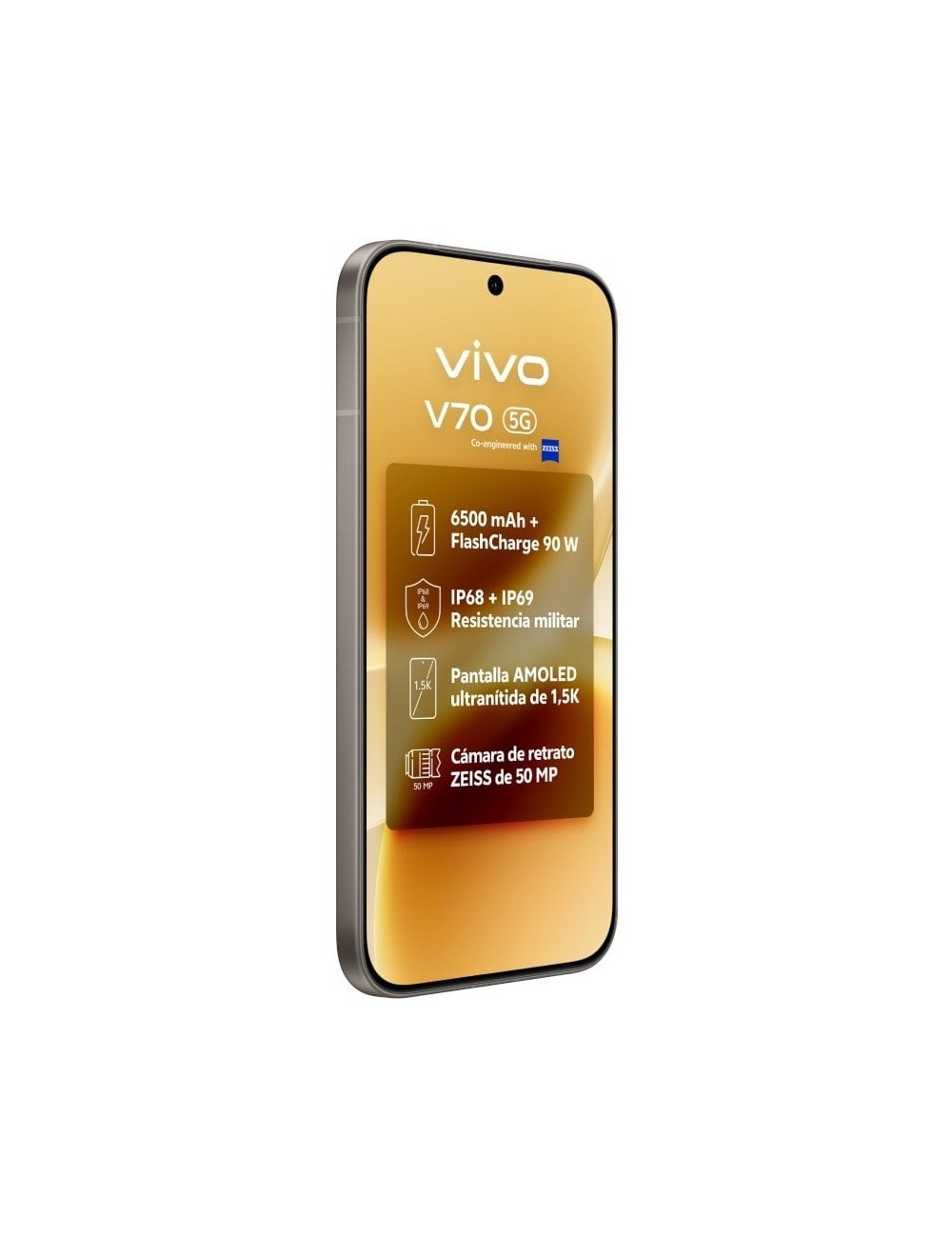 Smartphone Vivo V70 8GB/ 512GB/ 6.59'/ 5G/ Gris