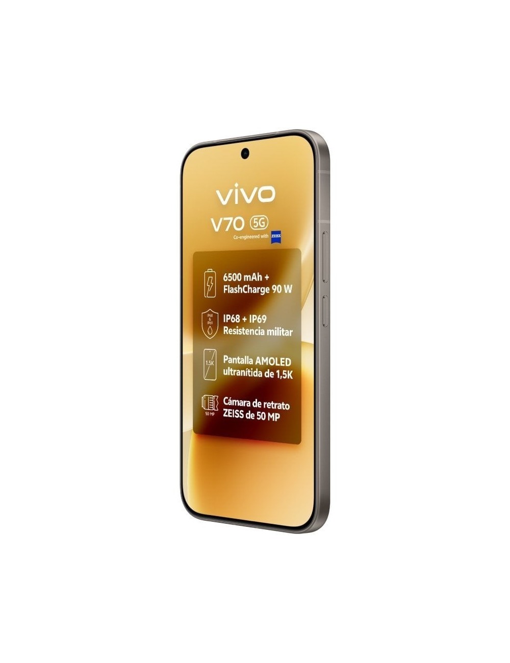 Smartphone Vivo V70 8GB/ 512GB/ 6.59'/ 5G/ Gris