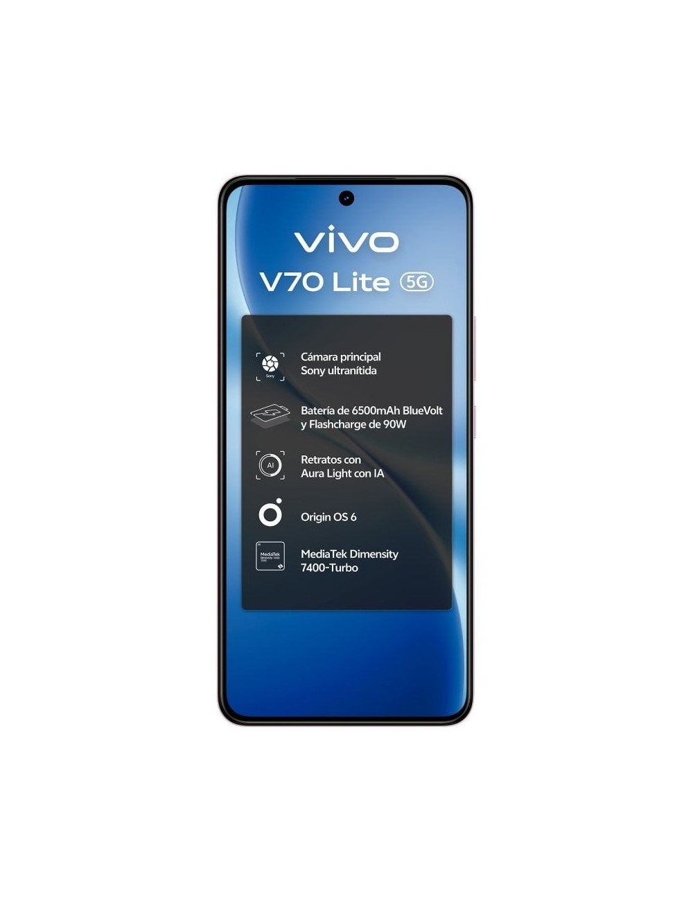 Smartphone Vivo V70 Lite 6GB/ 128GB/ 6.77'/ 5G/ Azul