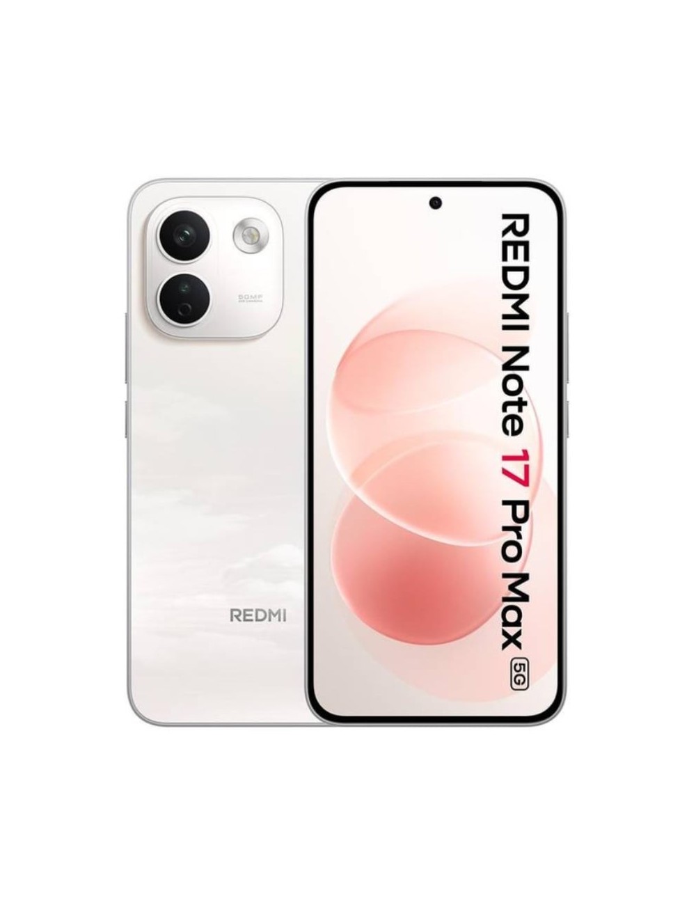 Smartphone Xiaomi Redmi Note 17 Pro Max 8GB/ 256GB/ 6.83'/ 5G/ Blanco y Rosa Algodón
